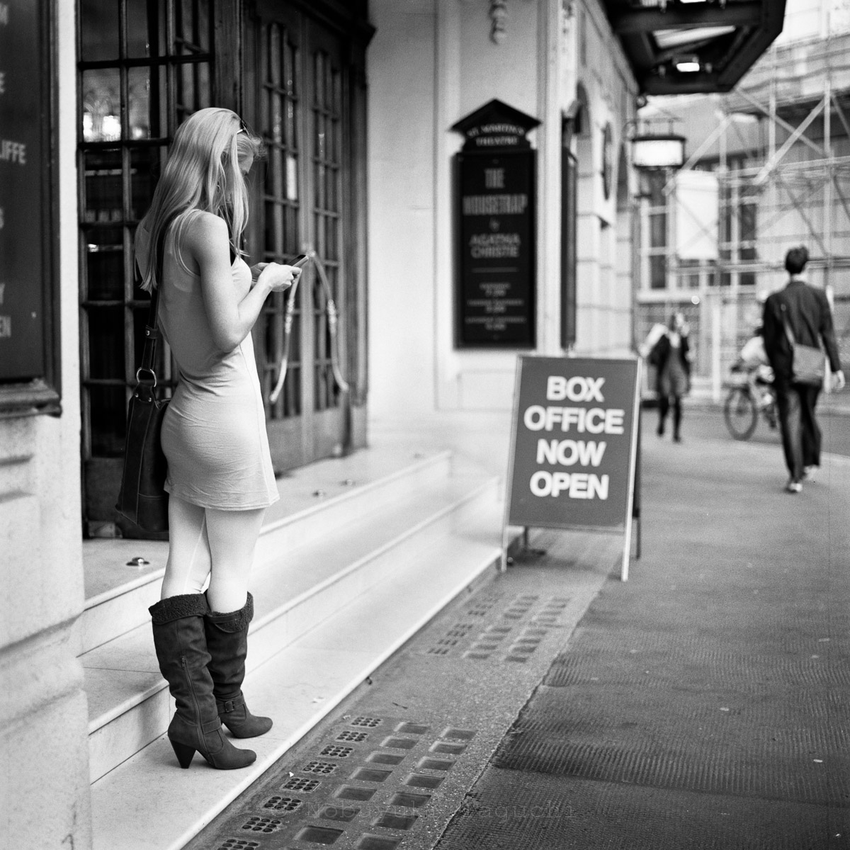 Street Photography London 120 Film  - The front of St Martin's Theatre