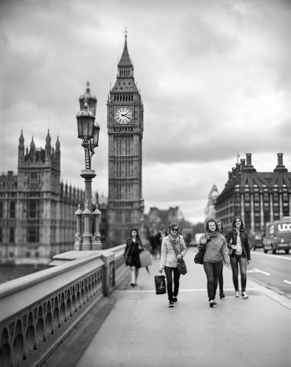 London by 5x4 (4x5) Large Format with Aero Ektar - Big Ben - Elizabeth Tower