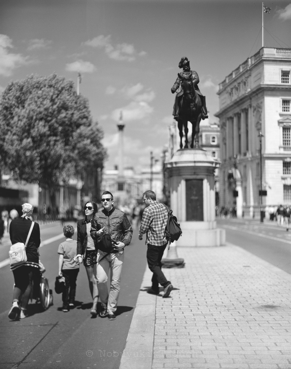 London by 5x4 (4x5) Large Format with Aero Ektar - Statue of Prince George, Duke of Cambridge