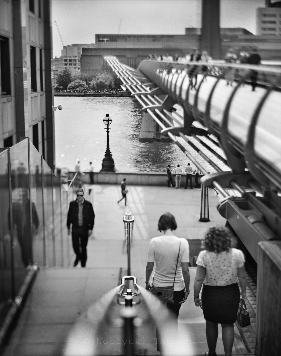 London by 5x4 (4x5) Large Format with Aero Ektar - London Millennium Footbridge