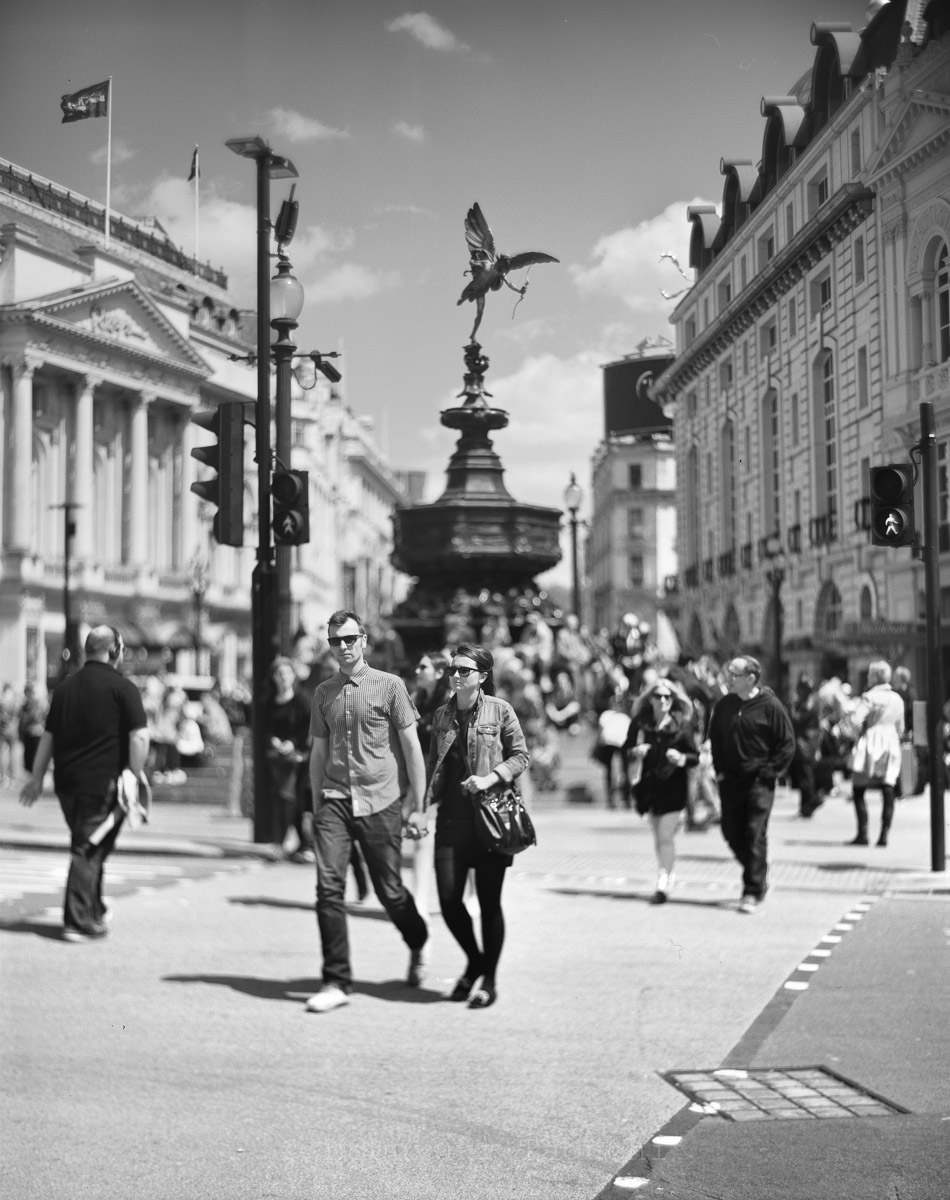 London by 5x4 (4x5) Large Format with Aero Ektar - Piccadilly Circus
