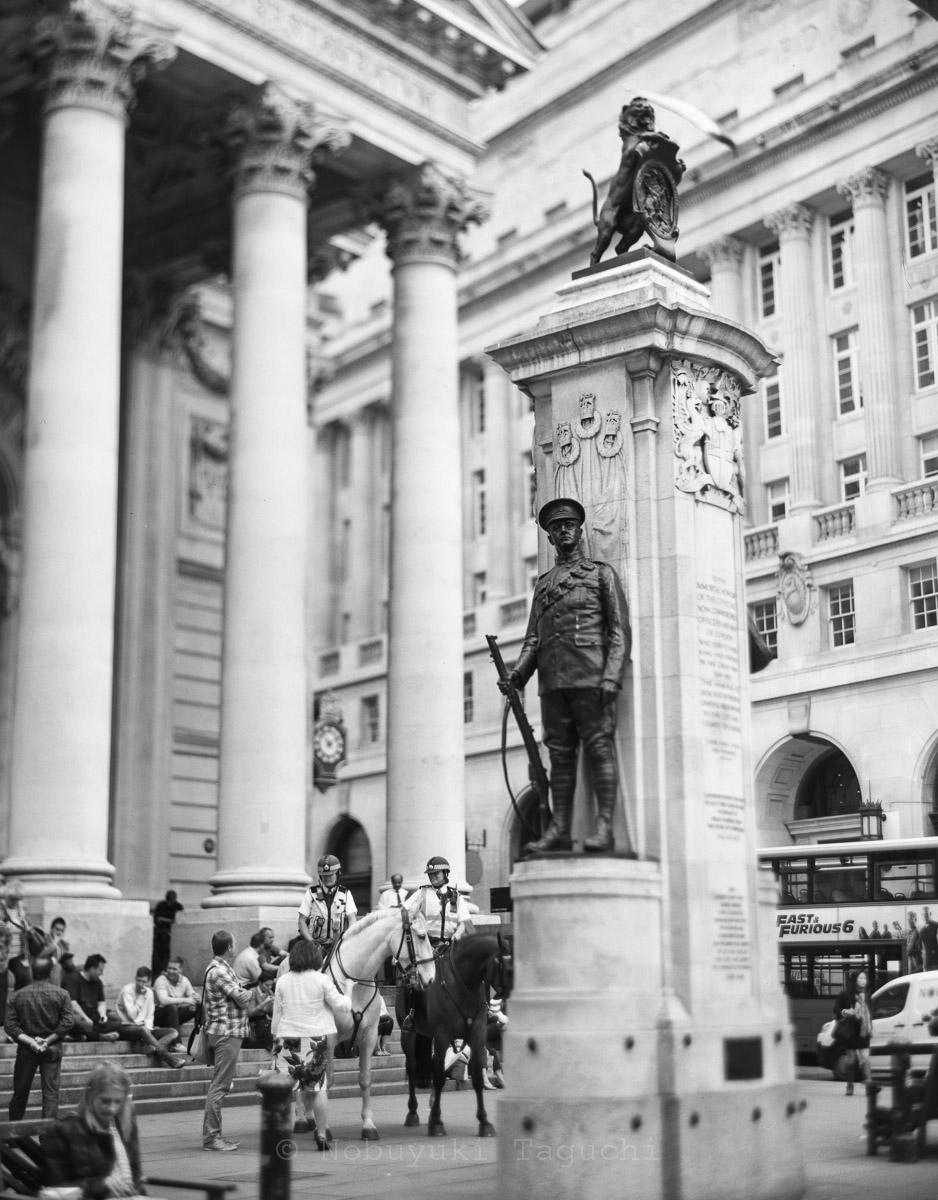 London by 5x4 (4x5) Large Format with Aero Ektar - The Royal Exchange in London