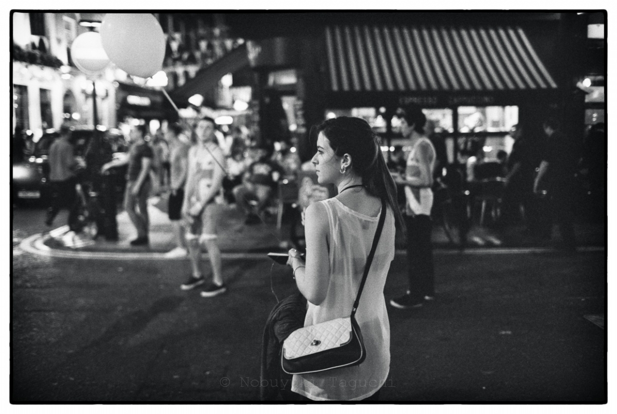 Street Photography London 2012 - Lady with a balloon