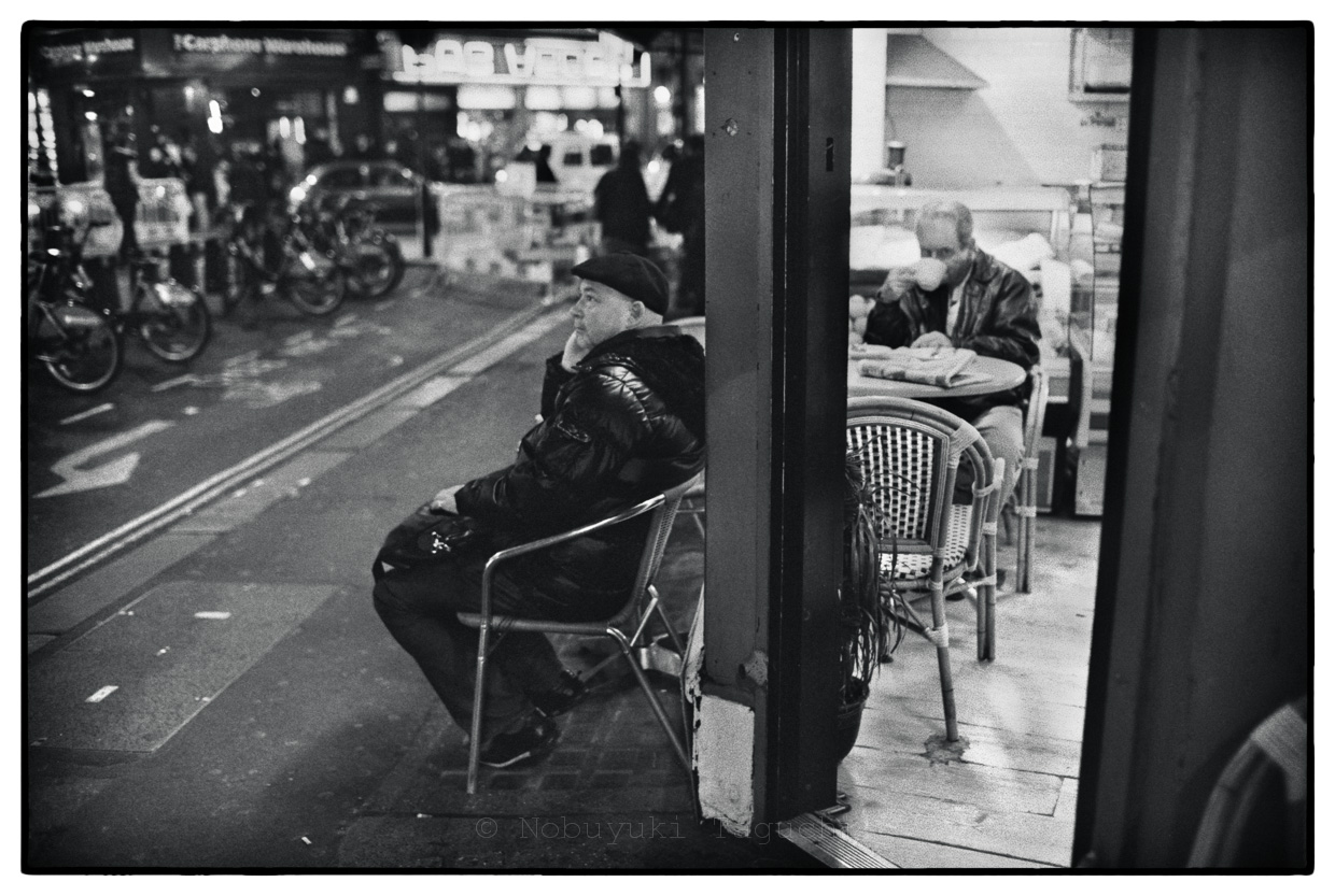 Street Photography London 2012 - Man in a corner shop