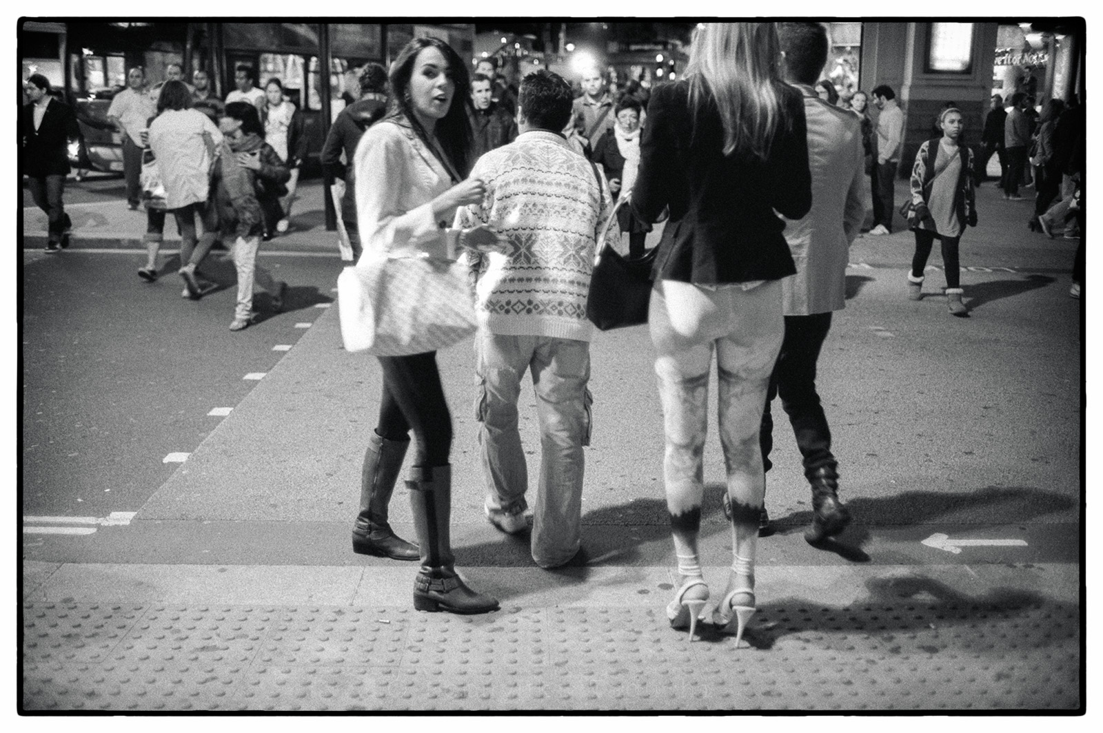 Street Photography London 2012 - White leggings