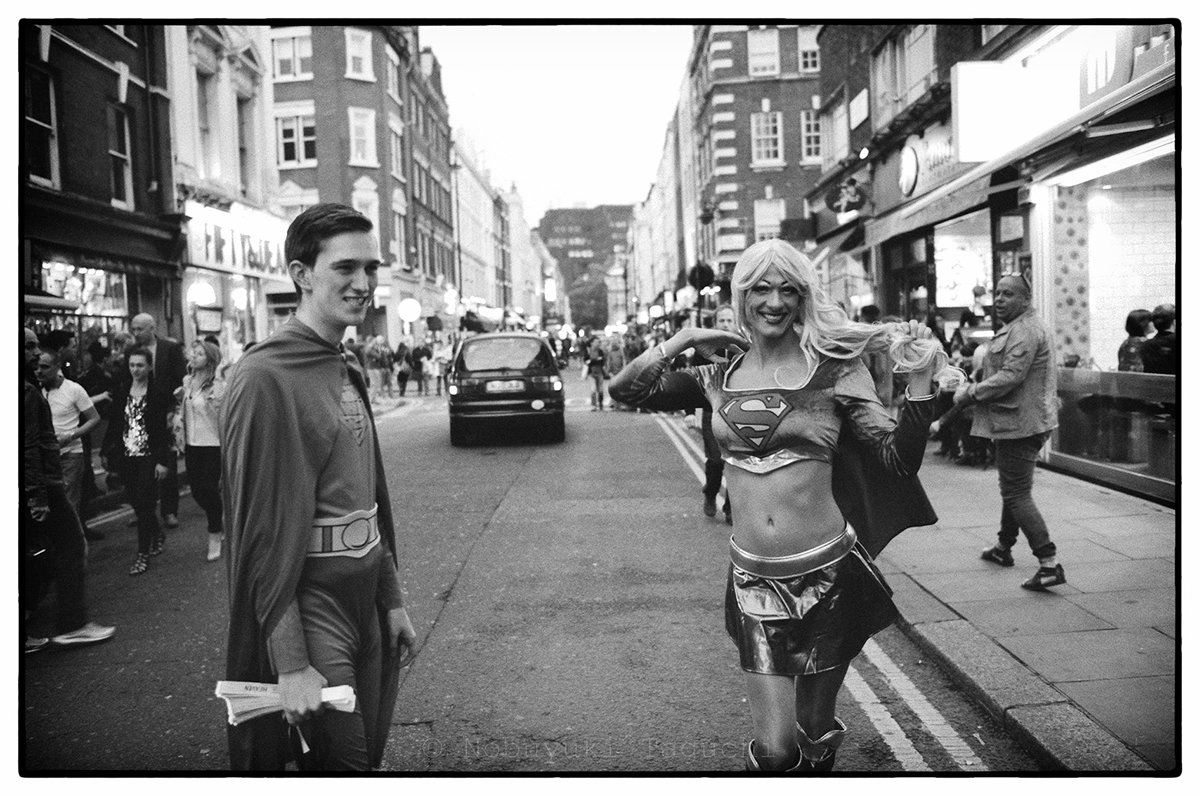 Guy in superwoman's costume