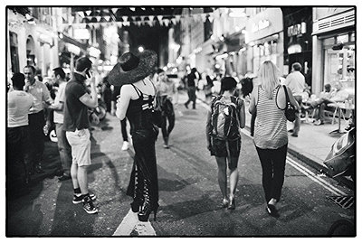 Black hat and black boots